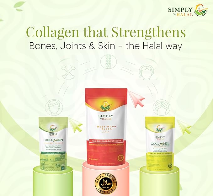Collagen &amp Bone Broth (3-in-1 Pack) – Gut Health Collagen Recovery &amp Immune Support – Clean Protein Powder for Women &amp Men – Keto-Friendly Unflavored