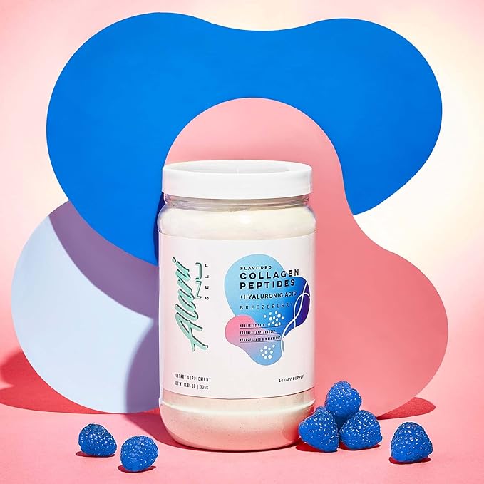 Alani Nu Collagen Peptides Powder BREEZEBERRY | 18g Protein | Supports Bone Skin and Nail Health | Collagen for Women | 80mg of Hyaluronic Acid | Gluten Free | Sugar Free | 14 Servings