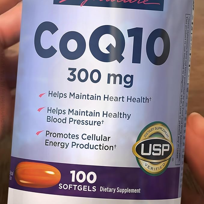 Kirk Lands Signatures CoQ10 300mg Softgels - 100 Count Extra Strength for Cellular Energy Non-GMO