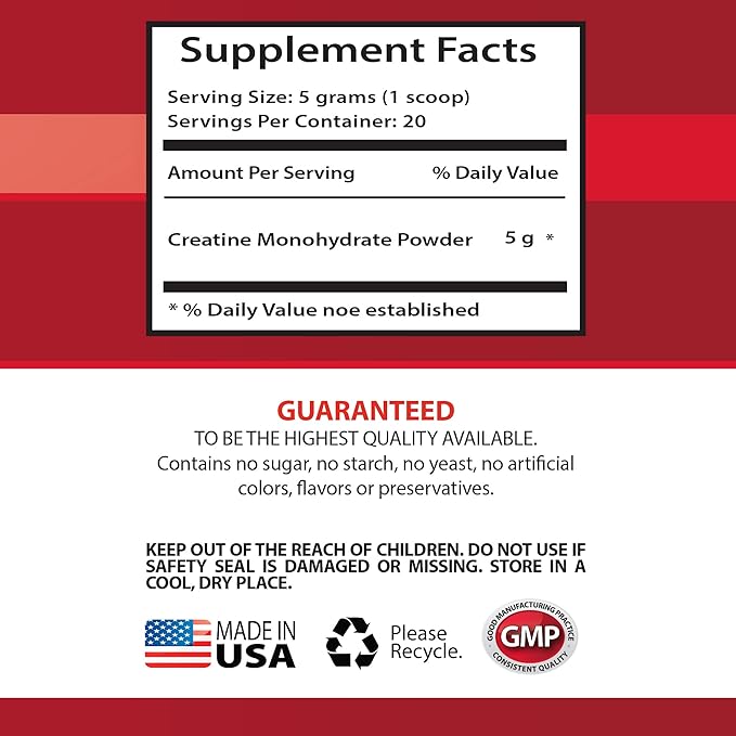 Creatine monohydrate organic - CREATINE POWDER 100g - boost muscle growth - creatine monohydrate powder - creatine micronized monohydrate - creatine monohydrate 5g powder - micronized creatine 1 Bot