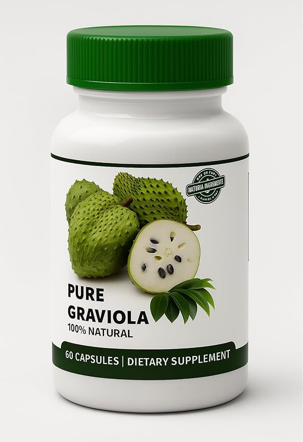 Pure Graviola Extract 1000mg Guanabana Soursop Antioxidant Immunity Supplement 1 Bottle 60 Capsules