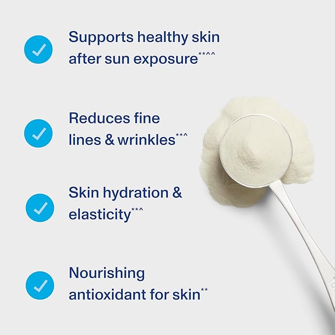 Vital Proteins Collagen Peptides for Women - 20g Hydrolyzed Collagen Vitamin C Hyaluronic Acid Reduce Fine Lines &amp Wrinkles Verisol &amp Holimel - Skin Complex Supplement Unflavored 11.9oz P