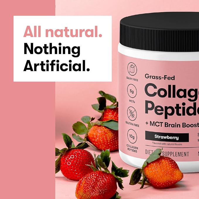Perfect Keto Collagen Peptides Protein Powder with MCT Oil Hydrolyzed Collagen Type I &amp III Supplement Gluten Free Grass Fed Low Carb Keto Coffee Creamer Collagen for Women &amp Men Peanut