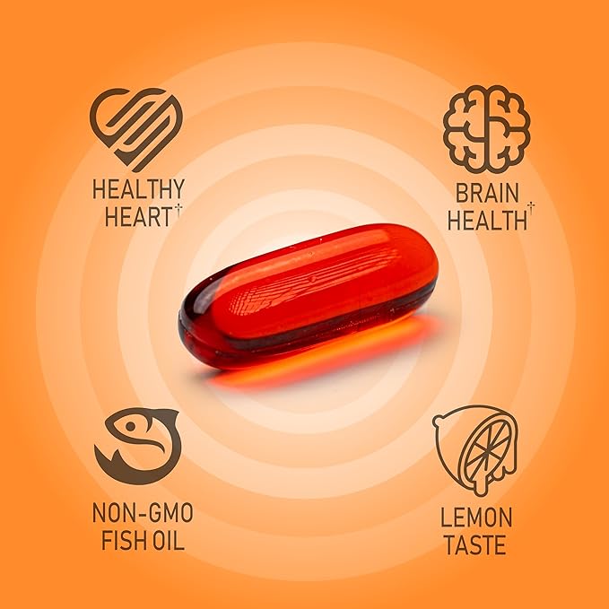 NANOWELL Red Omega-3 with Astaxanthin DHA &amp EPA - Immune Support Fish Oil - 60 Softgels X 4 Bottles (240 Count)