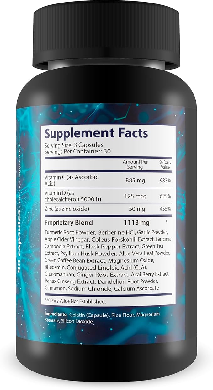 Turmeric Ice Hack Pills - Soothing Nervous System Support - Immune System Supplement - Swelling Support Supplement - Nerve Health Supplements - Magnesium Turmeric Vitamin D Relief Factor for Nerves