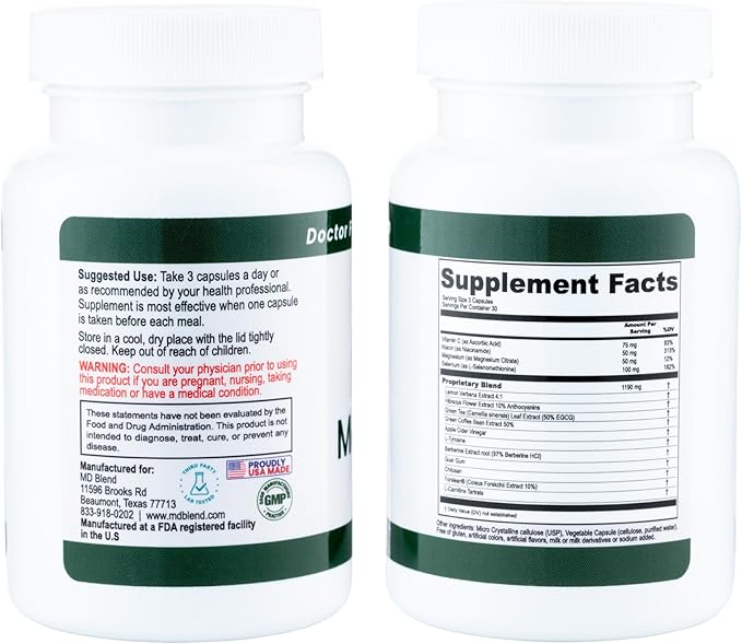 MediTrim Energy Supplements Metabolism Booster Supports Vitality Satiety &amp Physique Goals Smooth System Balance Green Coffee Bean Apple Cider Vinegar Hibiscus 180 Capsules (Pack of 2)