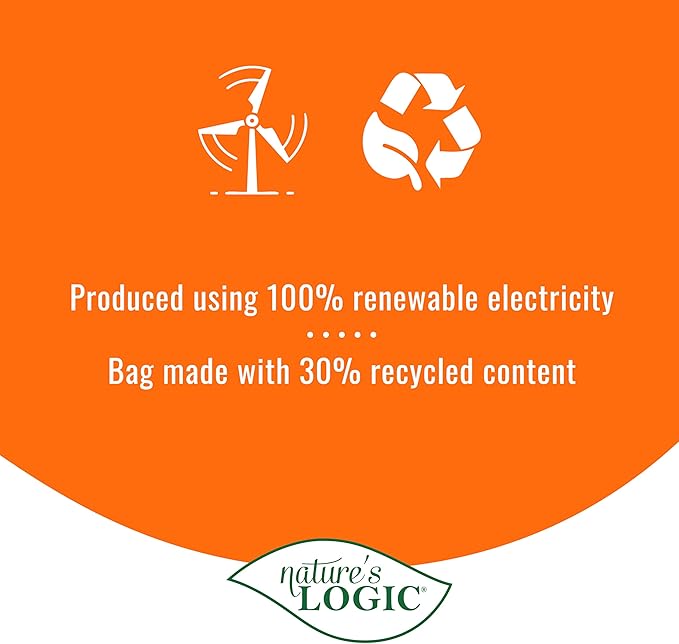 NATURE'S LOGIC Dry Dog Food - 100% Natural - No Synthetics - for All Ages Sizes Breeds - Free from Common Allergens High Protein - Duck &amp Salmon Meal Feast 25lbs
