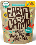 EarthChimp Organic Vegan Protein Powder - with Probiotics - Non GMO Dairy Free Non Whey Plant Based Protein Powder for Women and Men Gluten Free - 52 Servings 64 Oz (Plain &amp Unsweetened) No Sc