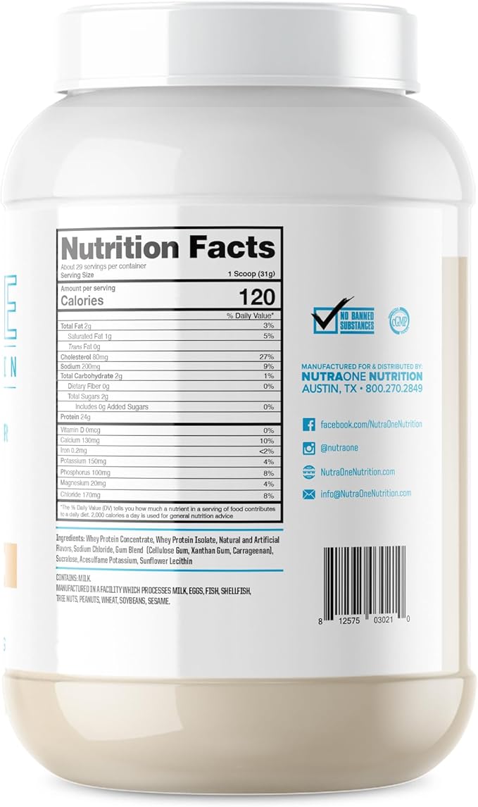 NutraOne ProteinOne Vanilla Ice Cream - 2lbs