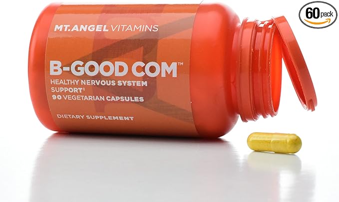 Mt. Angel Vitamins - B-Good Com (Vitamin B Complex) Healthy Nervous System Support (60 Vegetarian Capsules)