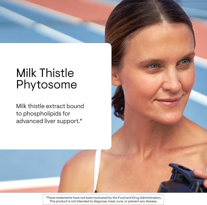 THORNE - Milk Thistle Phytosome (Formerly Siliphos) - Botanical Extract Complex for Antioxidant and Liver Support* - Third-Party Certified - Gluten Dairy &amp Soy-Free - 90 Capsules