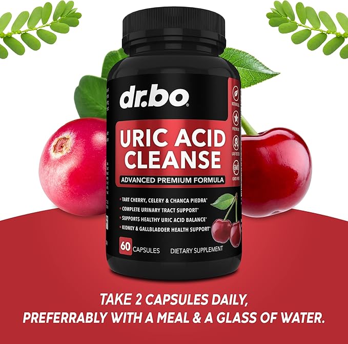 DR. BO Glucosamine Chondroitin Turmeric MSM - Uric Acid Cleanse Support Supplement