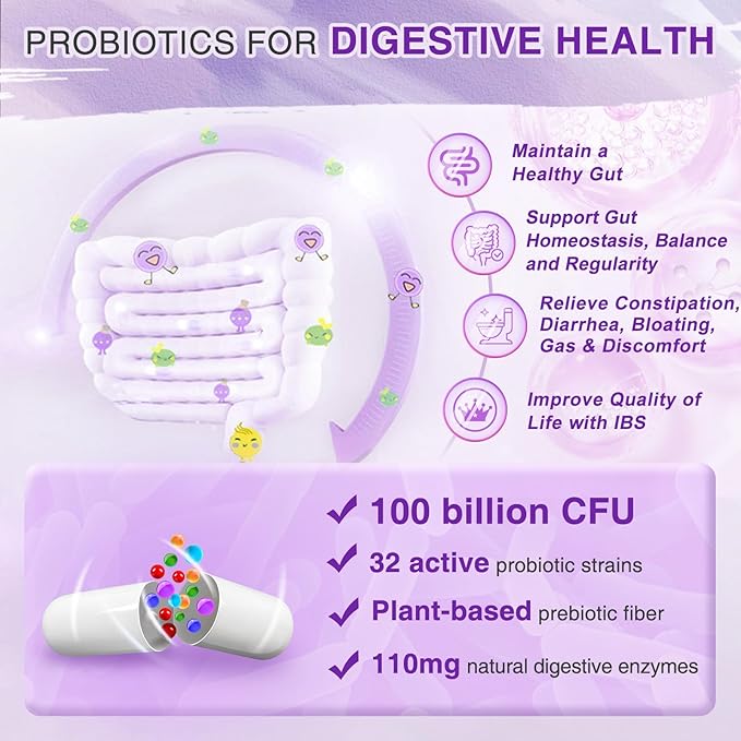 ZEBORA Probiotics for Women Digestive Health and pH Balance