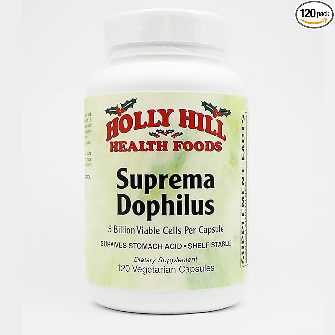 Holly Hill Health Foods Suprema Dophilus 120 Vegetarian Capsules