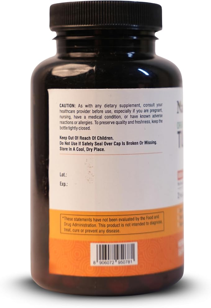 Turmeric Capsules - High Potency Turmeric Root Capsules for Joint Support Mobility and Wellness – Non-GMO Gluten-Free Vegan Turmeric Supplement120 Capsules - 800mg