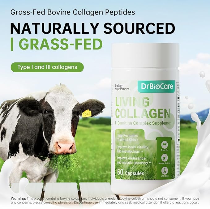 DrBioCare Living Collagen L-Carnitine Complex Supplement and Advanced Hot Sweat Cream