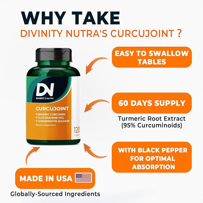 Divinity Nutra 3 Packs Turmeric Curcumin with Black Pepper | Turmeric Complex Herbal Supplement 1425mg | Non-GMO Gluten Free | 360 Capsules 180 Day Supply