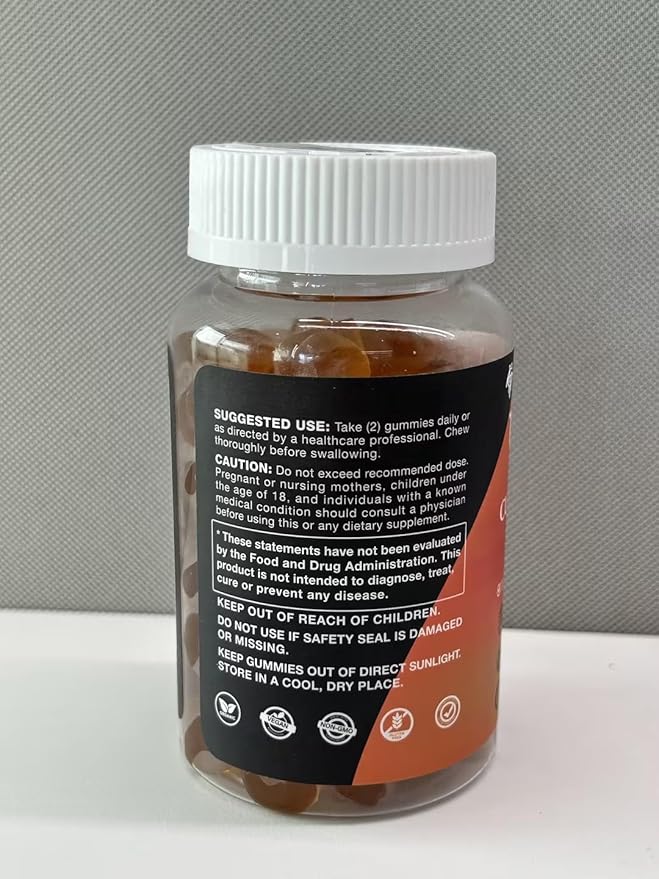 Turmeric Curcumin Gummies with Ginger &amp Black Pepper Vegan Pectin Formula for Immune Boost Healthy Skin &amp Joint Support Chewable Supplement for Adults &amp Teens (2-Pack)