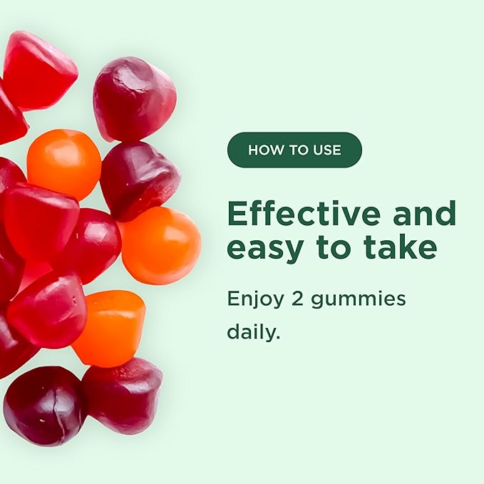 Yuve Natural Sugar Free Probiotic Gummies 5 Billion CFU Helps with Constipation Bloating &amp Leaky Gut - Vegan Gluten-Free &amp Non-GMO - 60ct