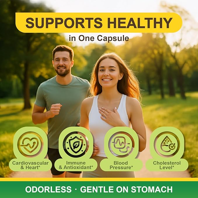 LOVITA 10-Pack Bulk Bundle - 5 Propolis Drops &amp 5 Odorless Garlic Non-GMO Heart &amp Immune Defense (10 Pc)