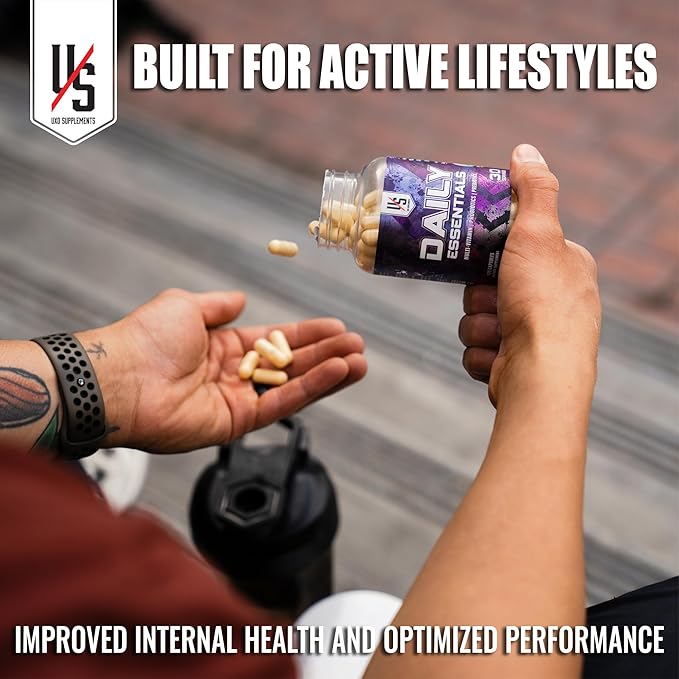UXO Supplements Softgel Multi-Vitamin &amp Gut Health (All-in-one) Probiotics Prebiotics and Digestive Enzymes Multivitamin 120 Count