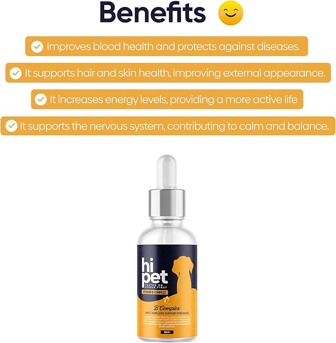 Vitamin B Complex for Dogs Supports Metabolism and Increases Energy Levels 1.7 Fl Oz (Pack of 3)