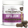Dr. Joseph's VetPro Complete Dog Hip &amp Joint Supplement for Arthritis Pain Relief – High-Strength Glucosamine &amp Chondroitin Chews for Senior Dogs – Vet Formulated Peanut Butter Flavor 60 Ct