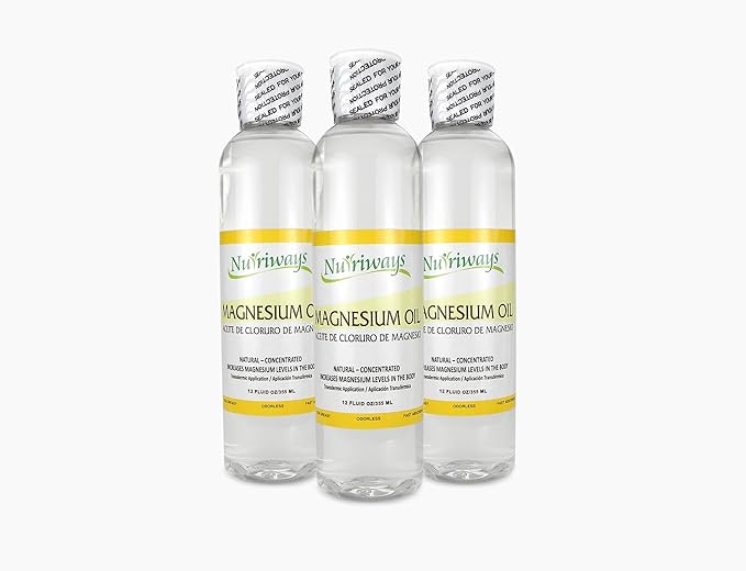 Magnesium Chloride Oil - Concentrated - Natural - 3 PK - for transdermal Application