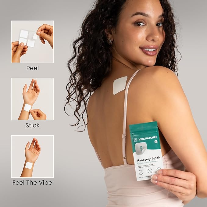 Recovery Patch | Wearable Wellness Support for Reset and Balance | Long Lasting Patch for 10 Hours | Vegan &amp Latex Free | 4 Patches Per Pack 2 Pack