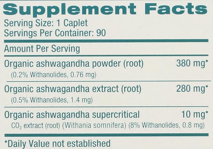 HIMALAYA Organic Ashwagandha 90 CT
