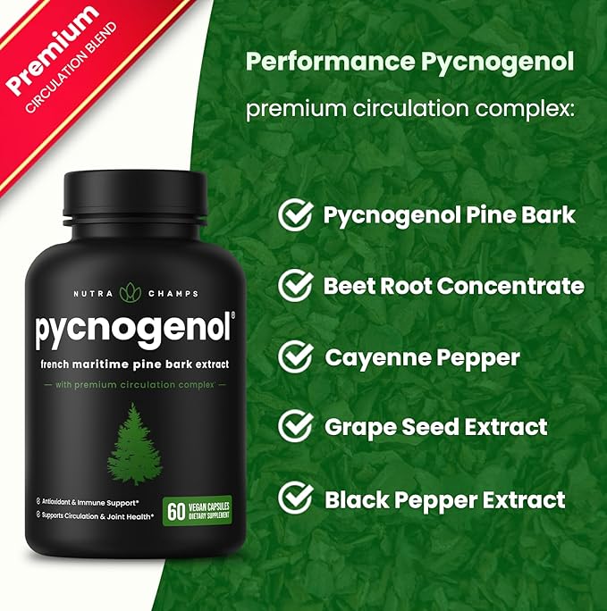 Complete Muscle &amp Circulatory Support: Creatine Gummies &amp Pycnogenol Duo
