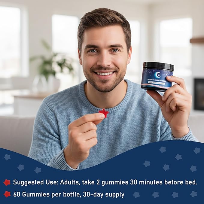 ZAYMAN Melatonin Free Sleep Gummies Natural Sleep Aid Gummies with L-Theanine Magnesium Glycinate Valerian Root Passionflower - Sugar Free Strawberry Flavor Vegan 60 Count