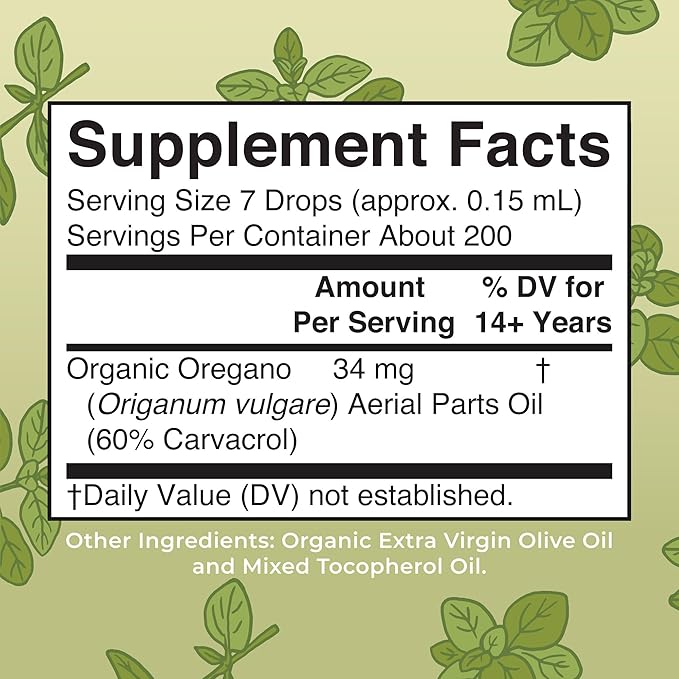 MaryRuth's Probiotic (Unflavored) &amp Oil of Oregano Drops| USDA Organic Clean Label Project Verified® | Vegan Non-GMO Sugar-Free | Immune Support Antioxidant &amp Digestive Health