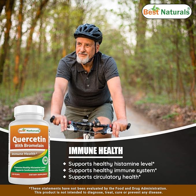 Best Naturals Alpha Lipoic Acid 600 mg &amp Quercetin with Bromelain