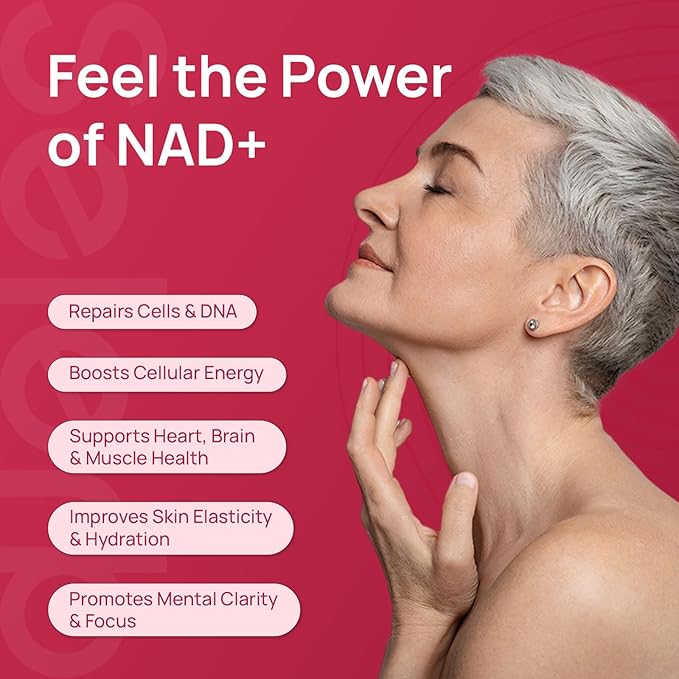 NAD+ Supplement for Women - NMN Alternative with β-NAD+ Trans-Resveratrol CoQ10 D-Ribose - Promotes Cellular Renewal Energy and Radiant Skin Health - 60 Capsules Advanced