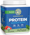 Sunwarrior Organic Plant Based Protein Powder | Vegan Organic Protein Powder Unflavored with BCAA Amino Acids &amp Hemp Seed Pea Blend | Non-GMO Soy Dairy Filler &amp Gluten Free (Unflavored 15 Ser
