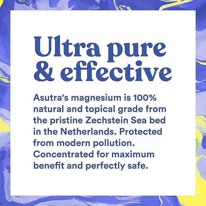 ASUTRA Magnesium Chloride Bath Flakes 4 lbs - for Relaxing Foot &amp Body Soaks Epsom Salt Alternative Rapid Absorption
