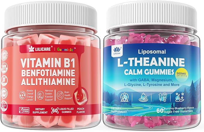 Vitamin B1 + Liposomal L Theanine 500mg Gummies