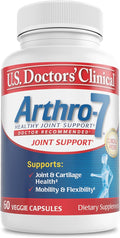 U.S. Doctors’ Clinical Arthro-7 - Clinically Proven Joint Support Complex with Turmeric MSM Collagen Bromelain for Flexibility Mobility and Strong Cartilage - 60 Capsules - 15/30-Day Supply