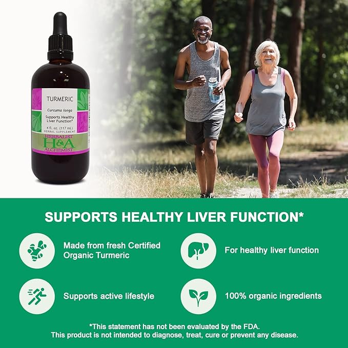 Herbalist &amp Alchemist Turmeric Extract Supports Healthy Liver Function* (4 Fl Oz)