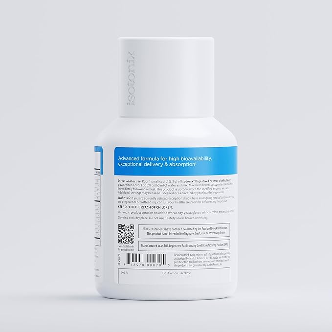 Isotonix® Digestive Enzymes with Probiotics | DigeZyme® Multi-Enzyme Complex &amp Lactospore® Bacillus Coagulans | Nutrient Absorption Gut Balance &amp Digestive Health | Vegan Gluten-Free | 90 Se