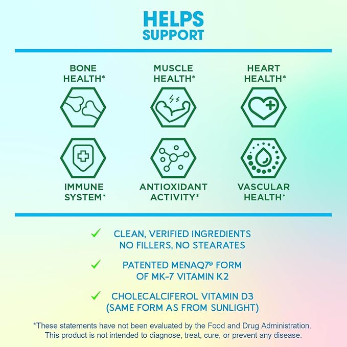 BioEmblem Vitamin D3 K2 Capsules and Triple Magnesium Powder Drink