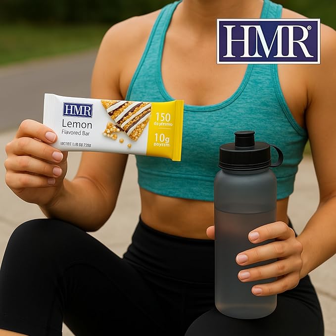 HMR Bar Lemon Protein Bar | 10g of Protein | Nutritious Snack to Support Weight Maintenance | Low Calorie Dessert | | 24 Count