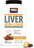 Force Factor Liver Detox Liver Cleanse Detox &amp Repair Supplement with Milk Thistle Turmeric &amp Ginger to Support Digestion &amp Immune Health Citrus Punch 60 Soft Chews