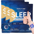 Wellamoon Original Sleep Patches for Adults Extra Strength | Sleep Patch with Melatonin &amp Valerian | Skin-Friendly &amp Cruelty-Free | Long-Lasting Night Comfort for Men &amp Women | Pack of 3 x