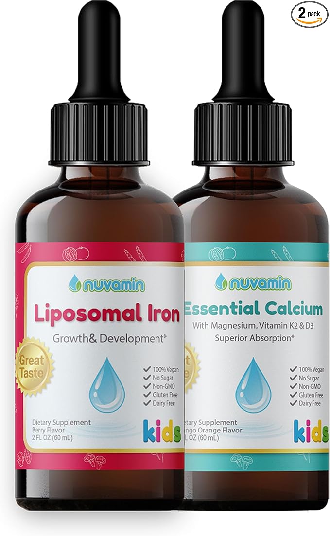 Nuvamin Liposomal Iron and Essential Calcium &amp Magnesium Bundle