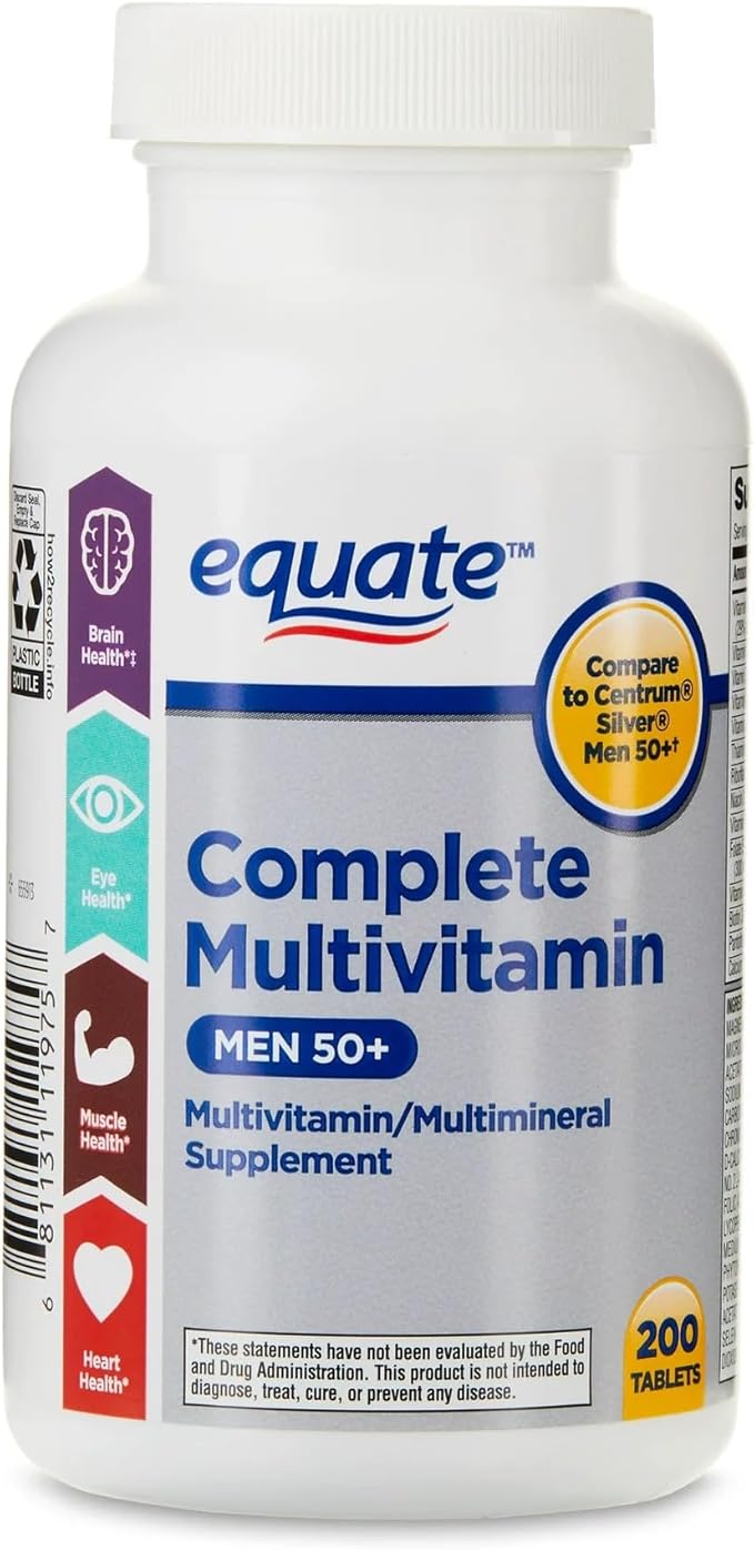 ikj Complete Multivitamin/Multimineral Supplement Tablets Men 50+ 200 Count
