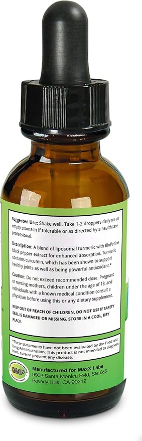 Advanced Bladder Control Supplements for Women &amp Men 60 Capsules + Turmeric Liquid Drops with Curcumin &amp Black Pepper Extract Bioperine - 2 fl Oz