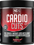 NDS Nutrition 4.0 Pre Workout Supplement - Advanced Weight Loss and Pre Cardio Formula with L-Carnitine CLA MCTs L-Glutamine and Safflower Oil - Cherry Slush (40 Servings)