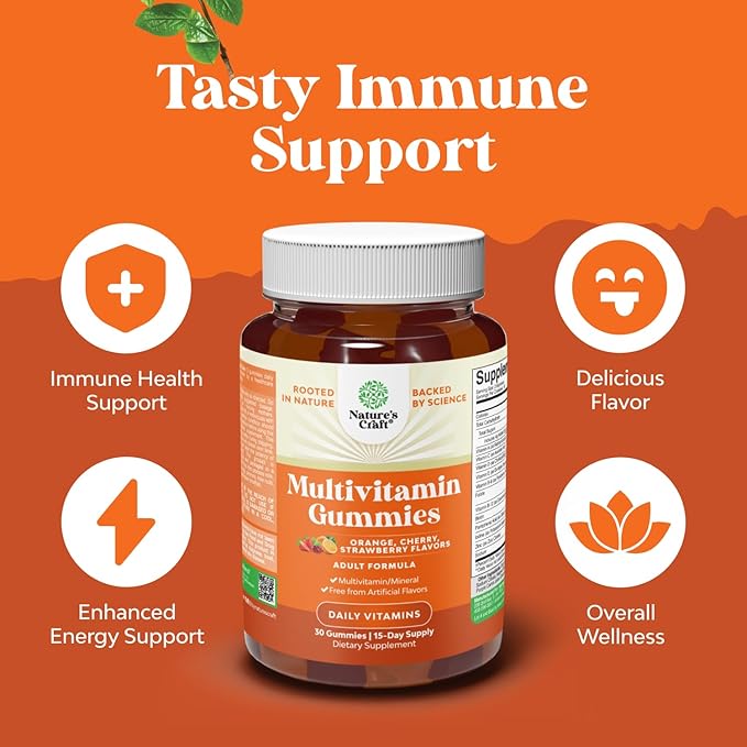Bundle of Potent Daily Multivitamin Gummies - Wellness Blend of Vitamin D A C E B12 Zinc &amp Biotin for Energy &amp Immunity and Vitamin D3 Gummies with D3 2000IU per Serving Bone Muscle &amp Immu